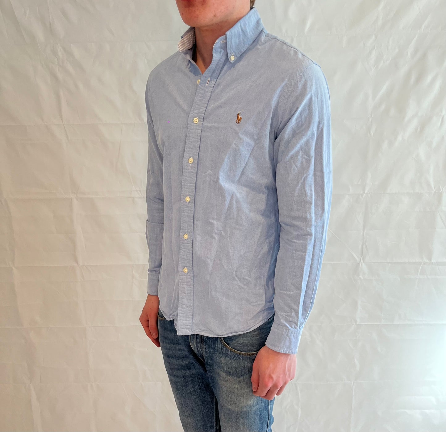 Polo Ralph Lauren Custom Fit Shirt Light Blue Men's