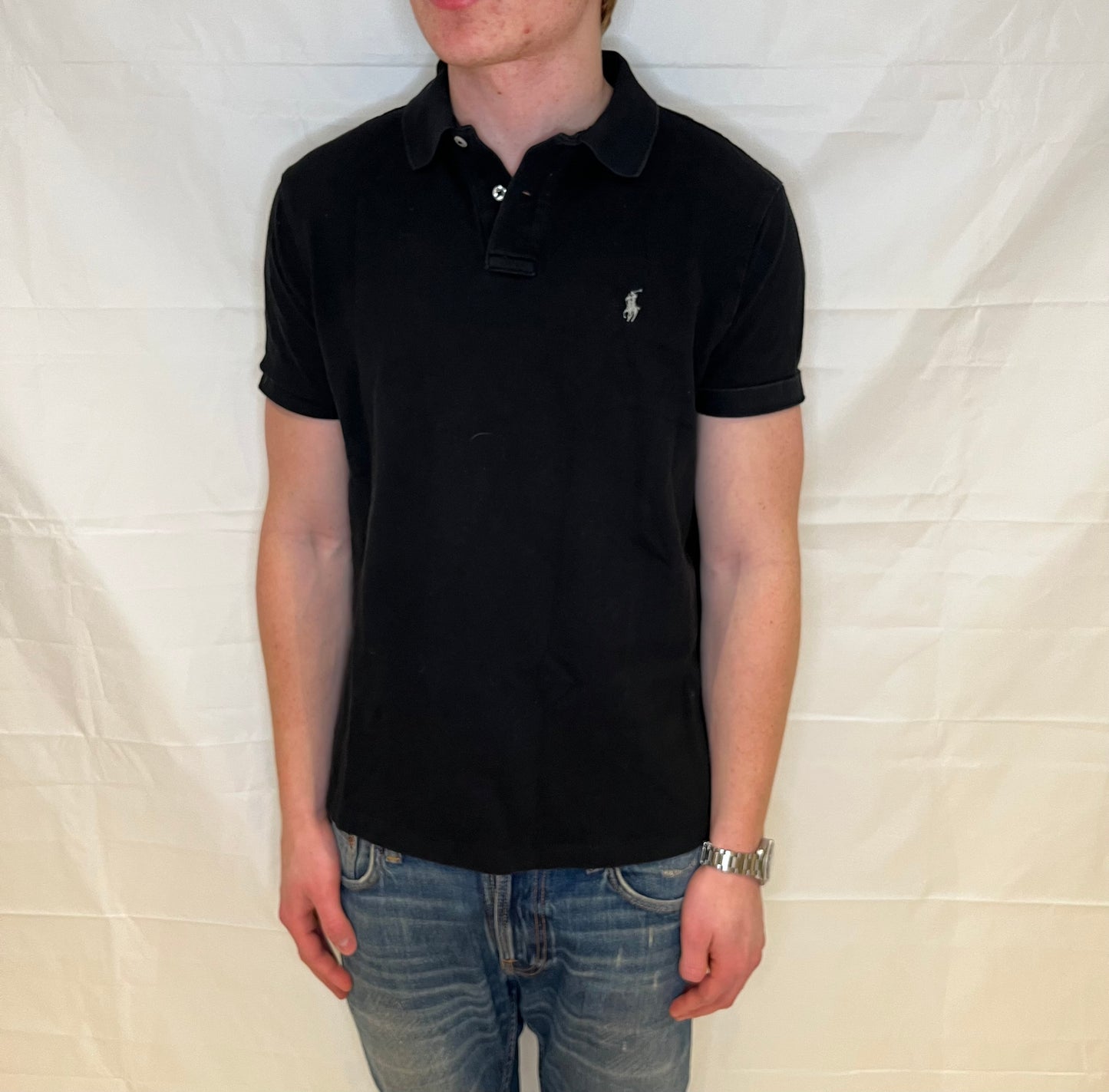 Polo Ralph Lauren Custom Slim Fit Polo Black Men's