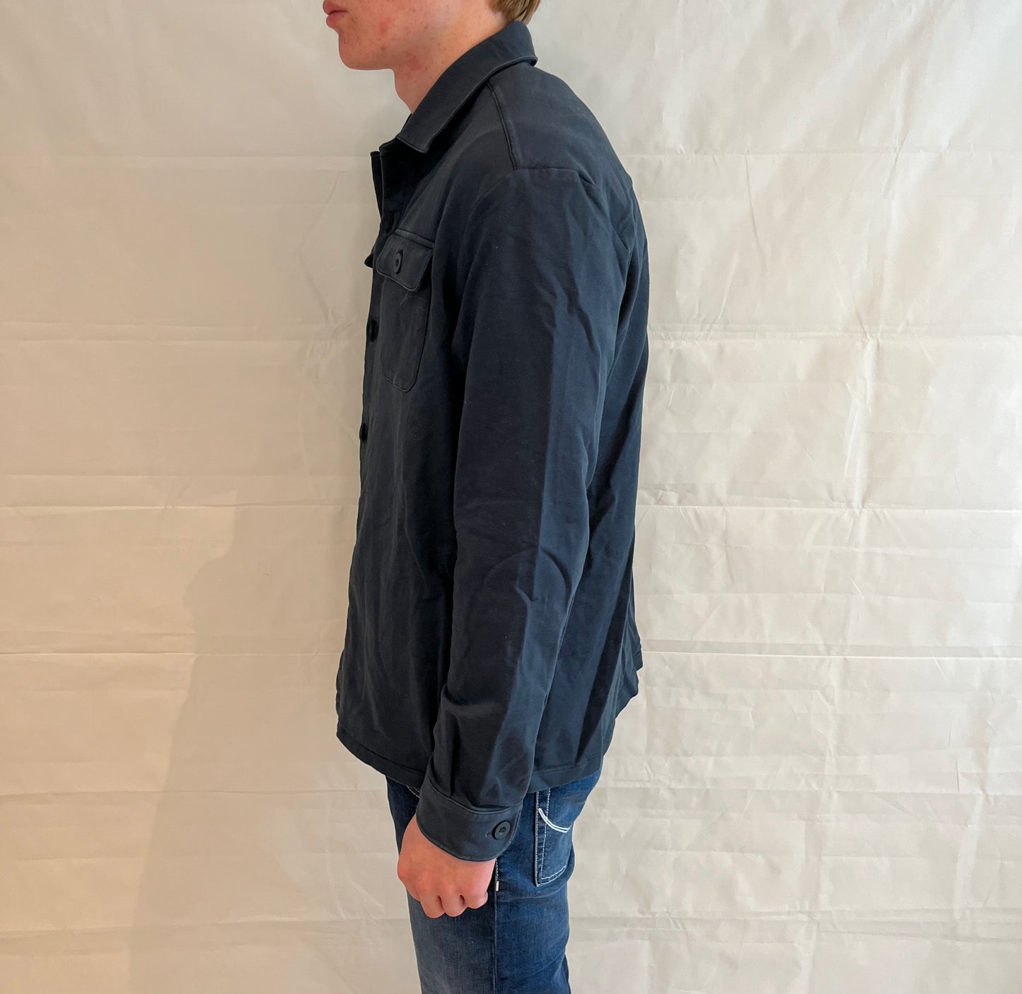 Massimo Dutti Overshirt Blue Men's