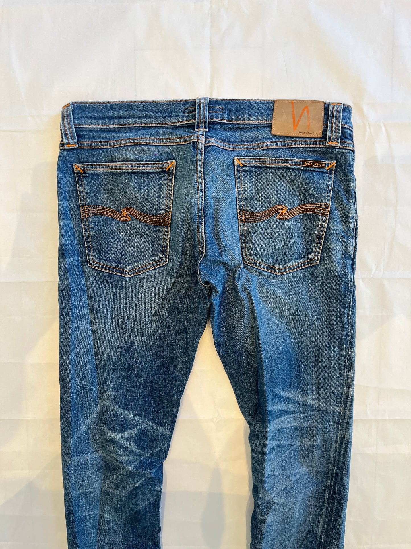 Nudie Tight Long John Jeans Blue Men's