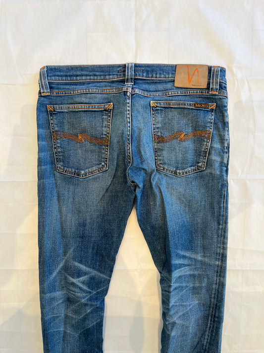 Nudie Tight Long John Jeans Blue Men's