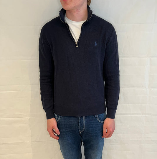 Polo Ralph Lauren Prima Cotton Half Zip Blue Men's