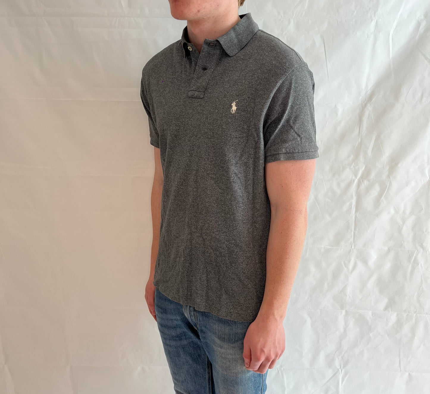 Polo Ralph Lauren Slim Fit Polo Grey Men's