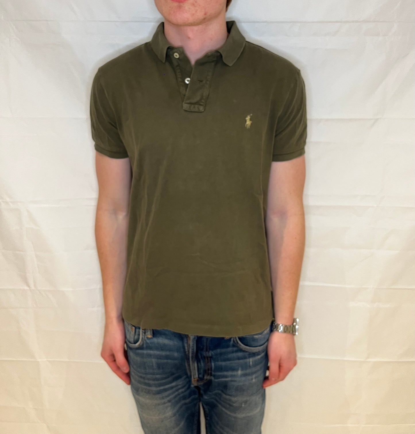 Polo Ralph Lauren Slim Fit Polo Olive Green Men's