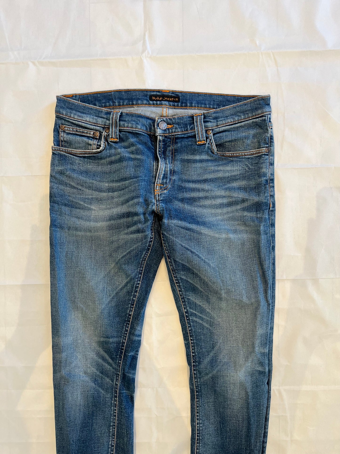 Nudie Tight Long John Jeans Blue Men's