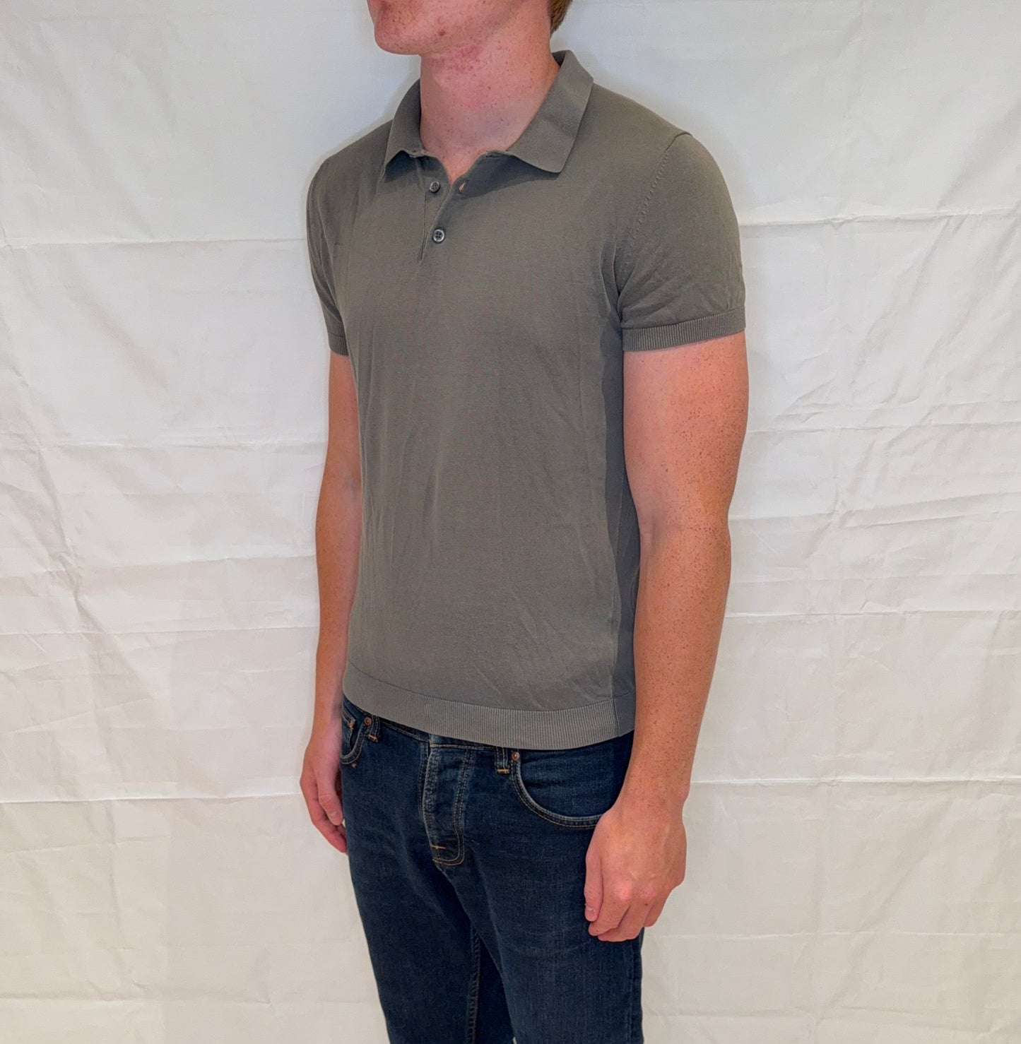 Massimo Dutti Polo Grey Men's