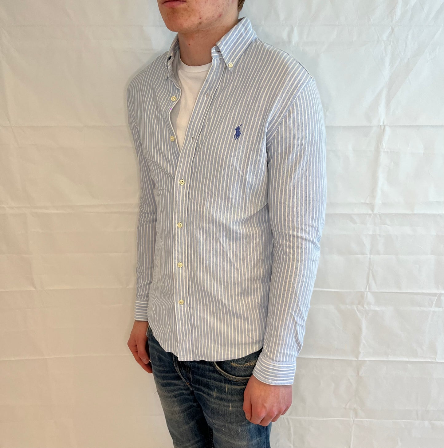 Ralph Lauren Knit Oxford Shirt Striped Men's