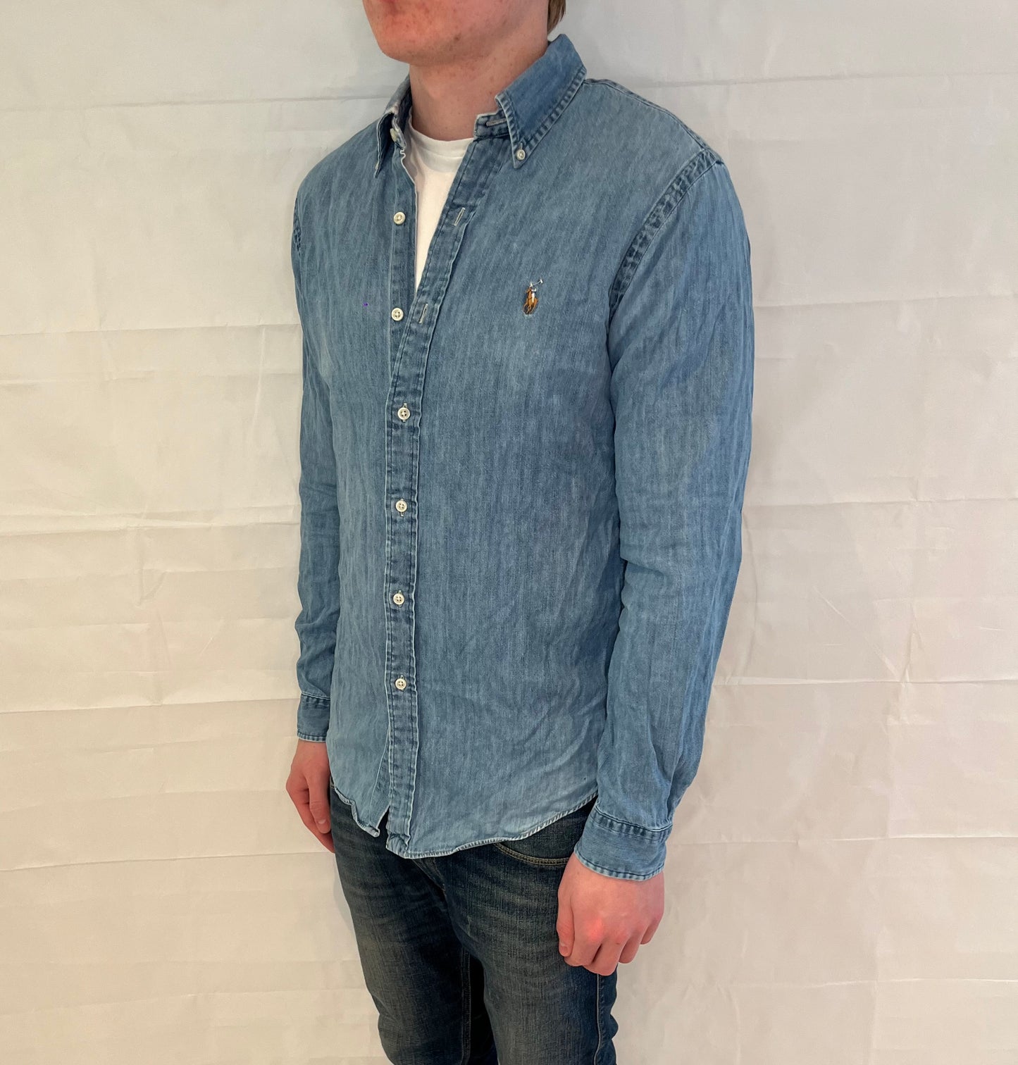 Polo Ralph Lauren Slim Fit Denim Shirt Blue Men's