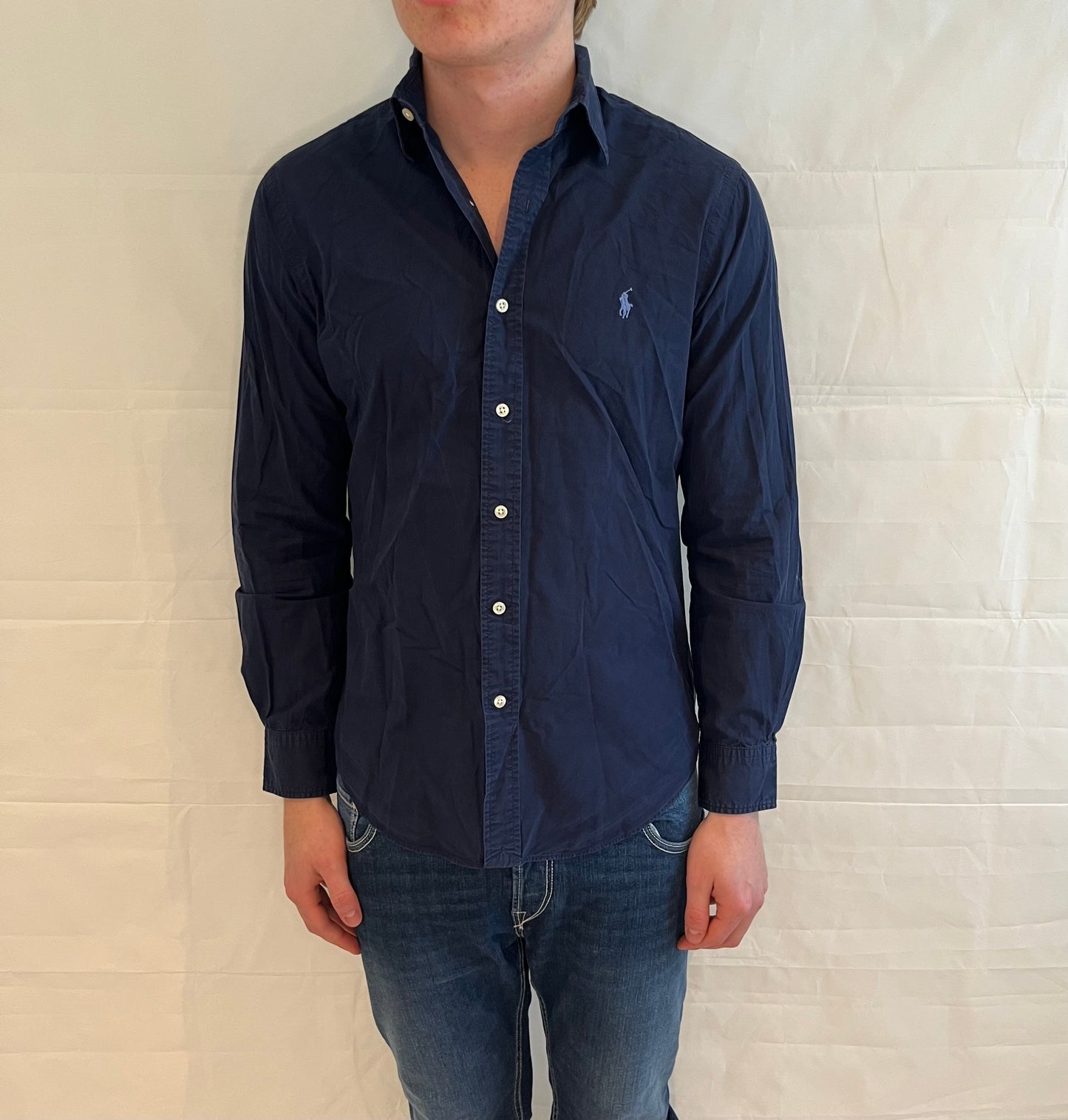 Polo Ralph Lauren Slim Fit 100% Cotton Stretch Shirt Blue Men's