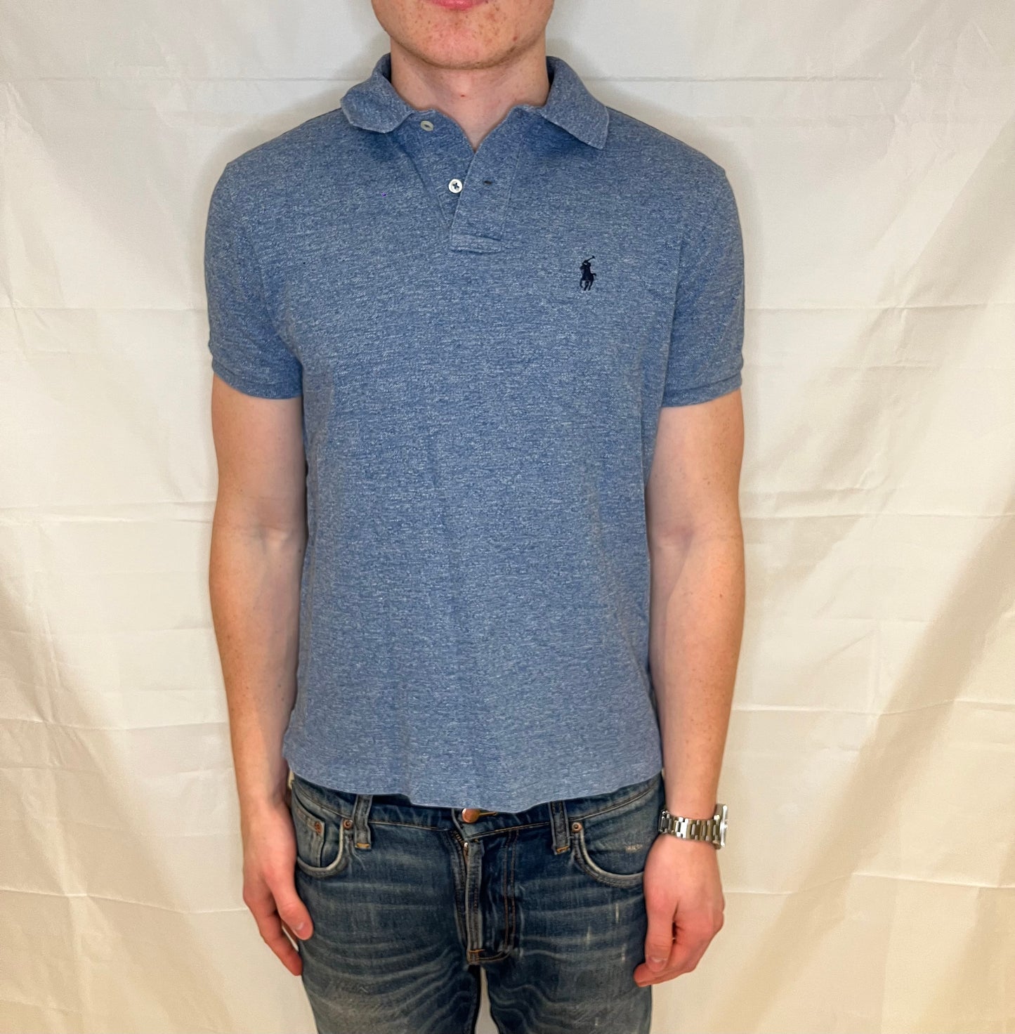 Polo Ralph Lauren Custom Slim Fit Polo Light Blue Men's