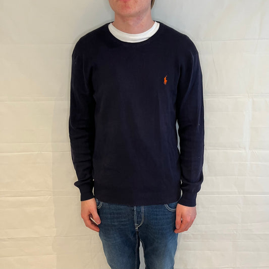 Polo Ralph Lauren Slim Fit Prima Cotton Sweater Blue Men's