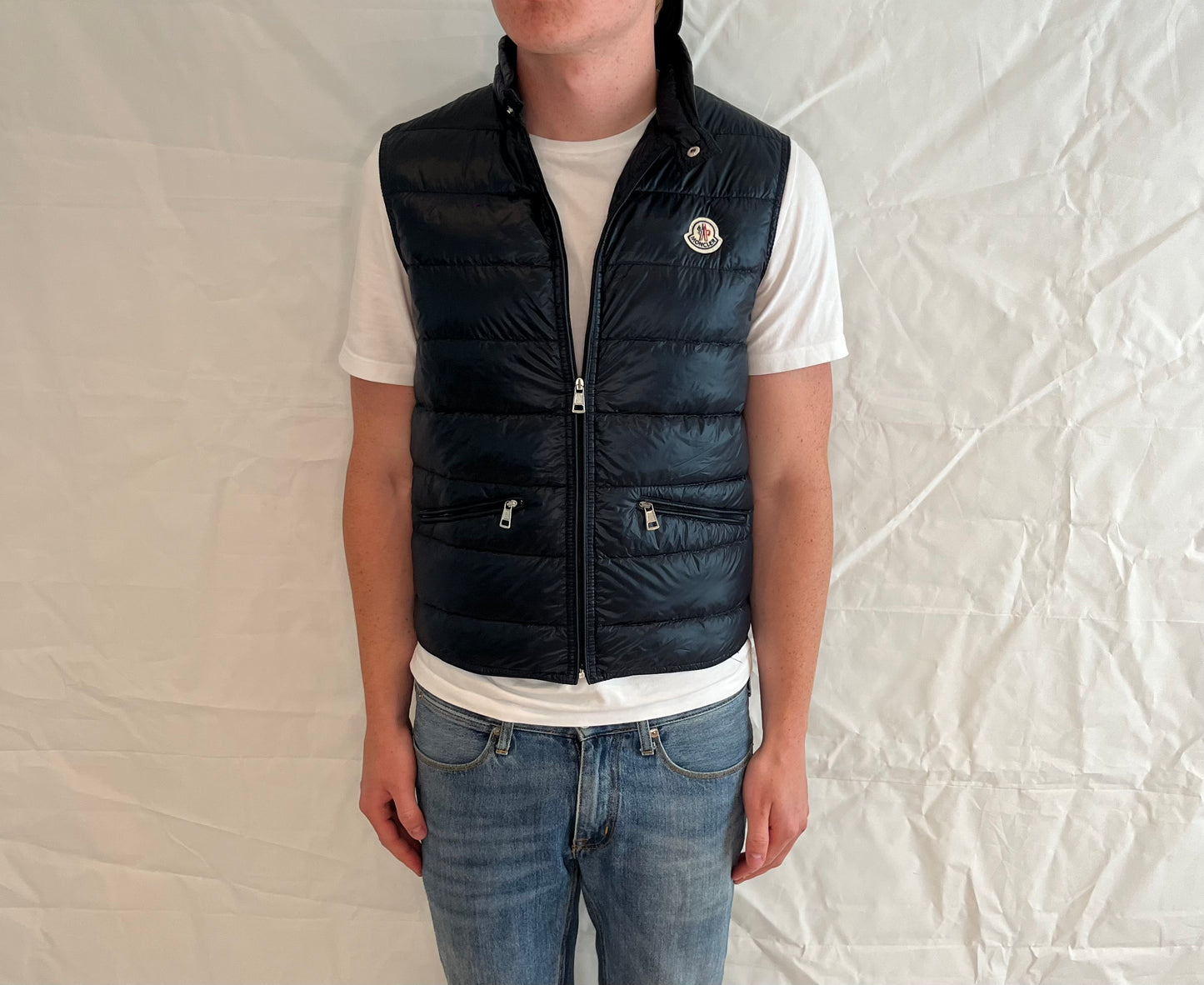 Moncler Gui Vest Men's Blue