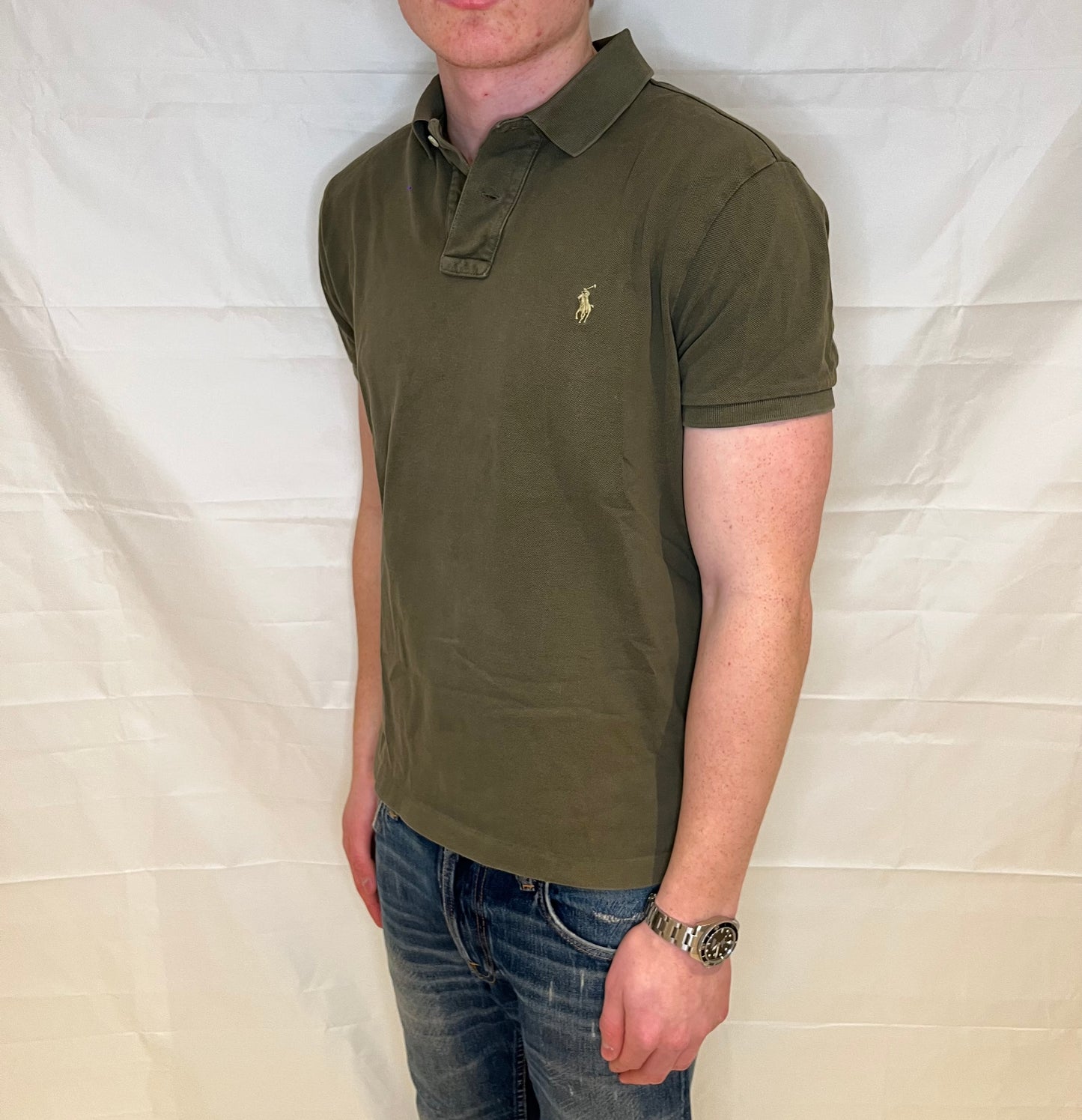 Polo Ralph Lauren Slim Fit Polo Olive Green Men's