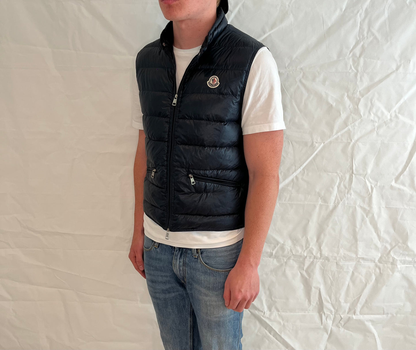 Moncler Gui Vest Men's Blue