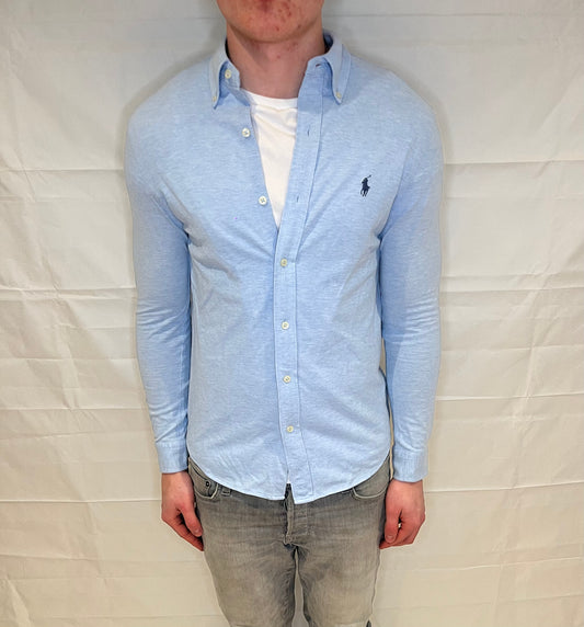 Polo Ralph Lauren Featherweight Mesh Shirt Light Blue Men's