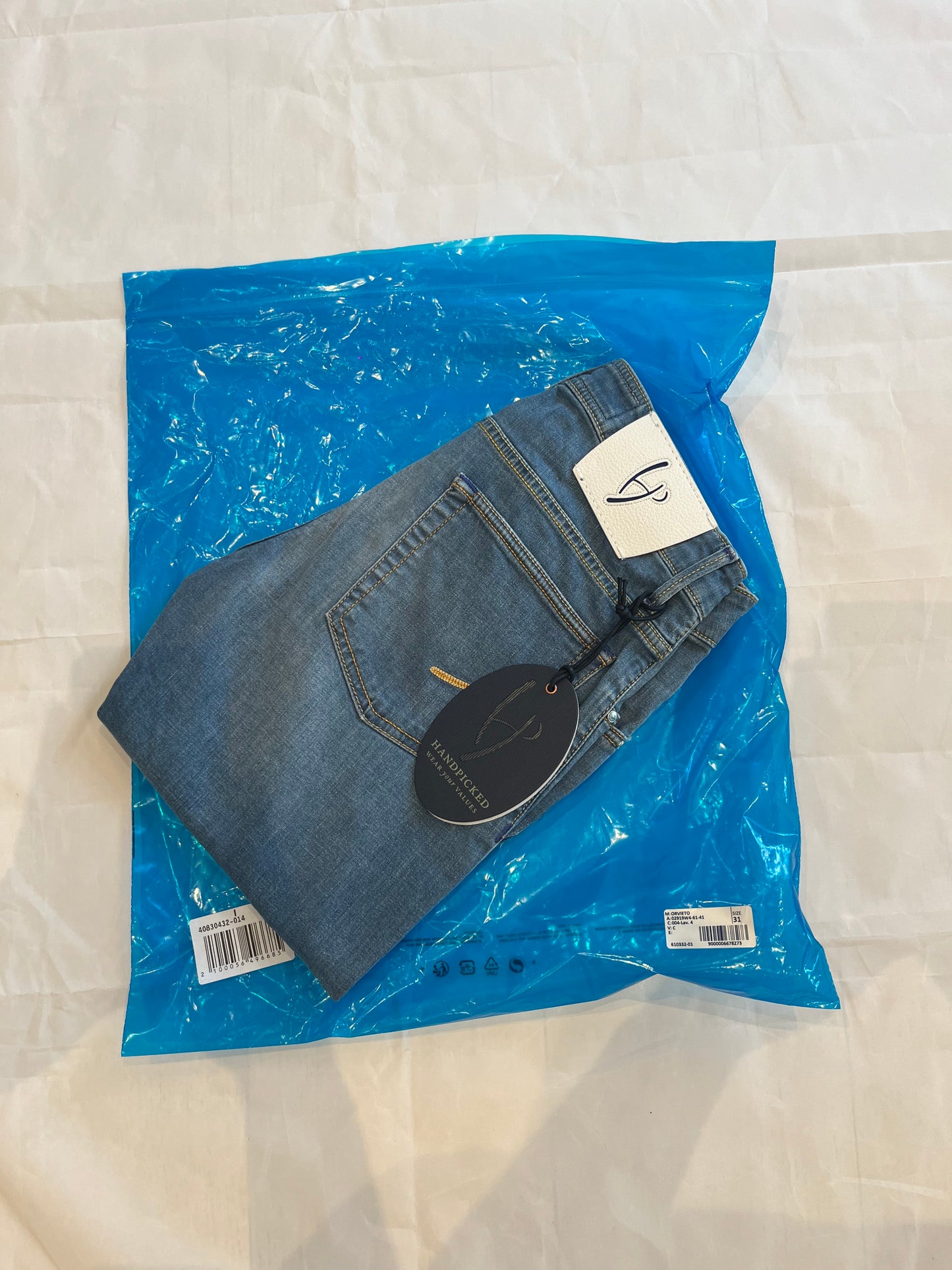 Handpicked Slim Fit Orvieto Jeans Light Blue Men's