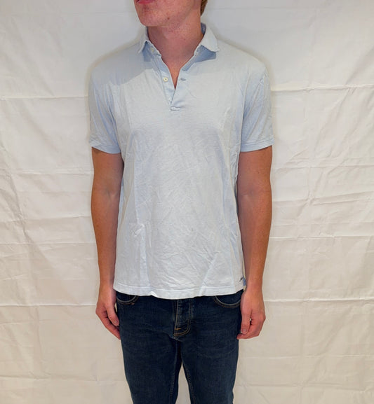 Massimo Dutti Polo Light Blue Men's