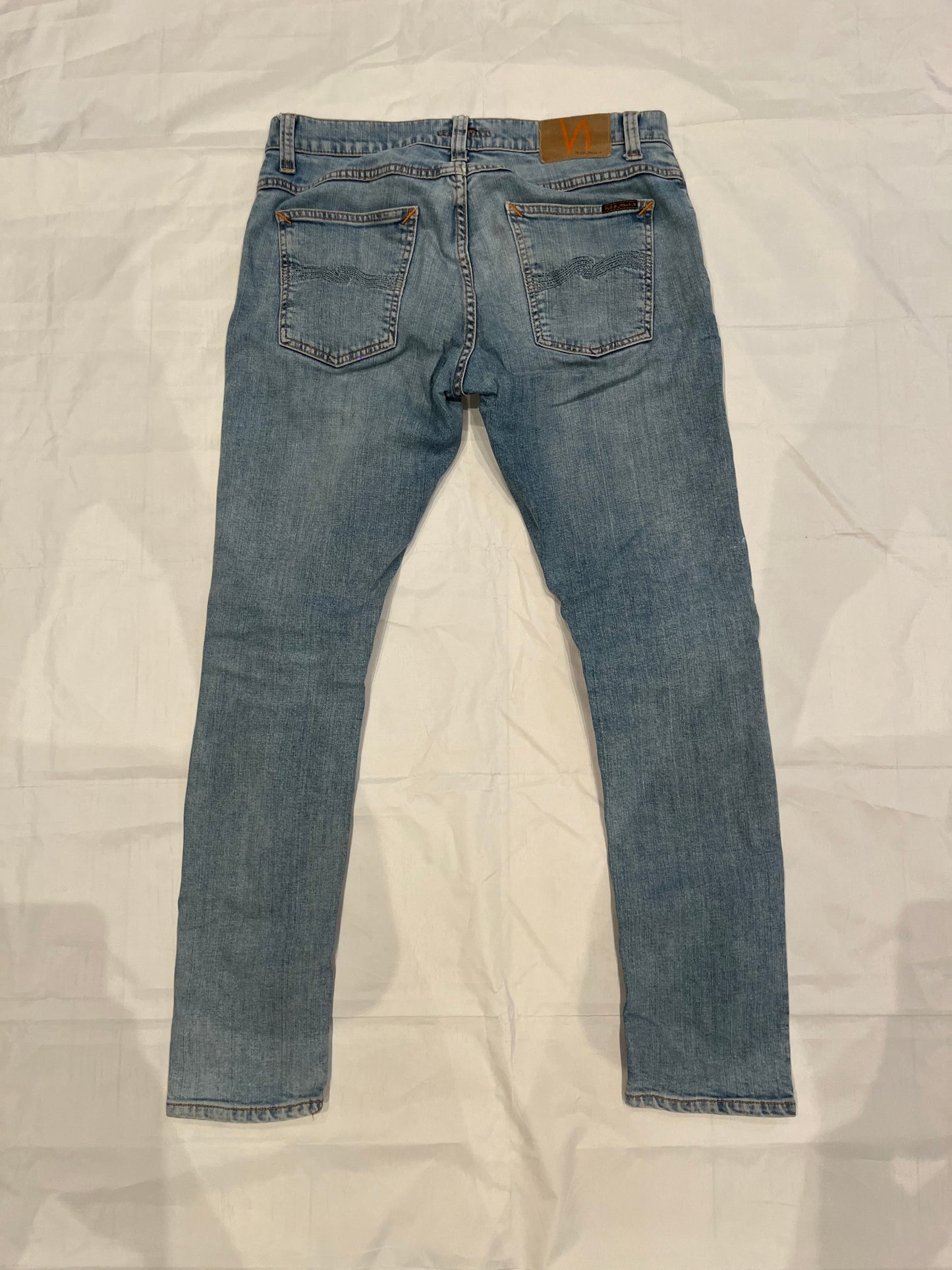 Nudie Tight Terry Jeans Light Blue Men's
