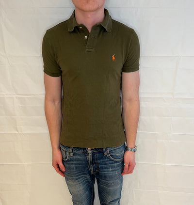 Polo Ralph Lauren Custom Slim Fit Polo Olive Green Men's