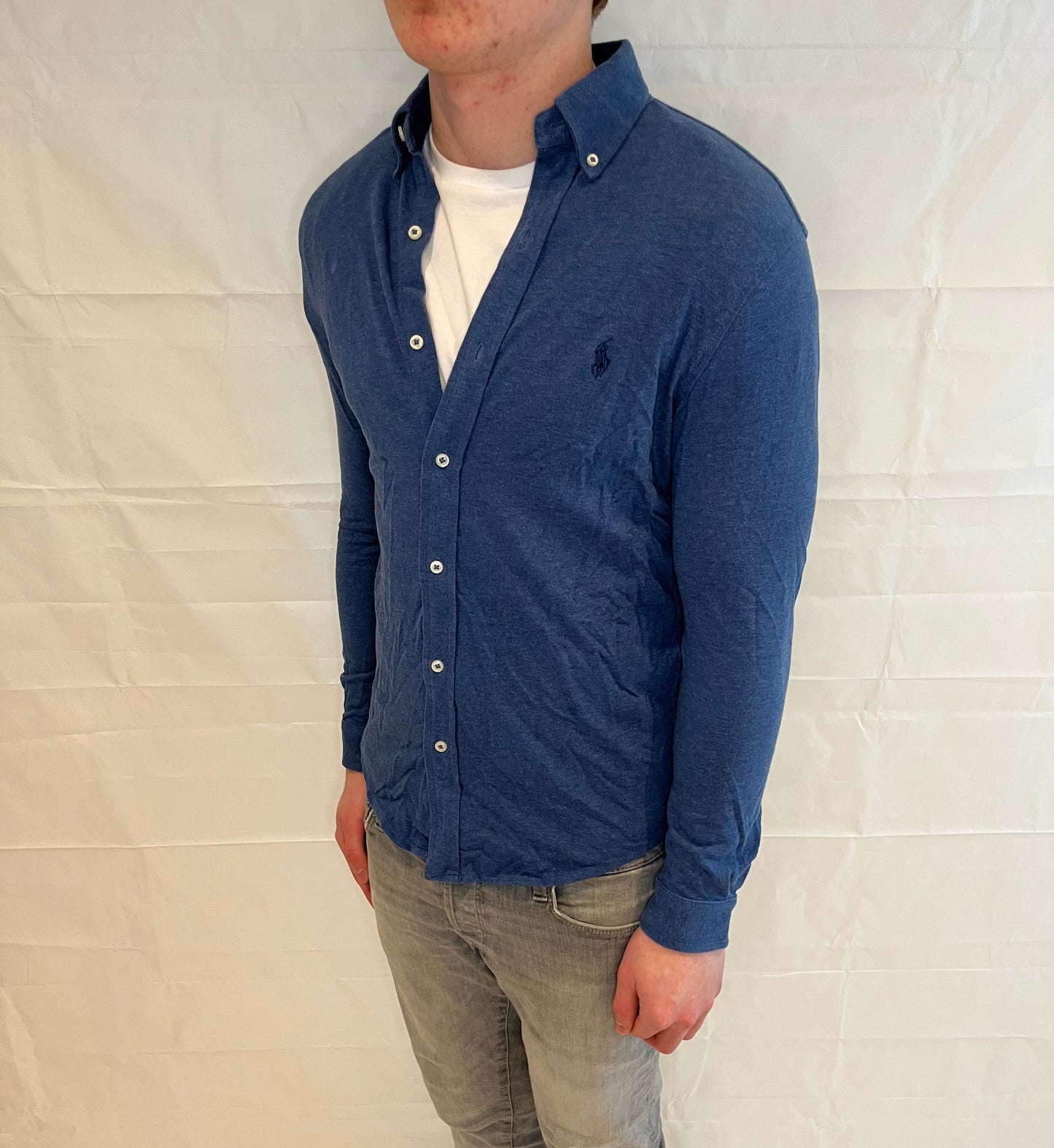 Polo Ralph Lauren Featherweight Mesh Shirt Blue Men's