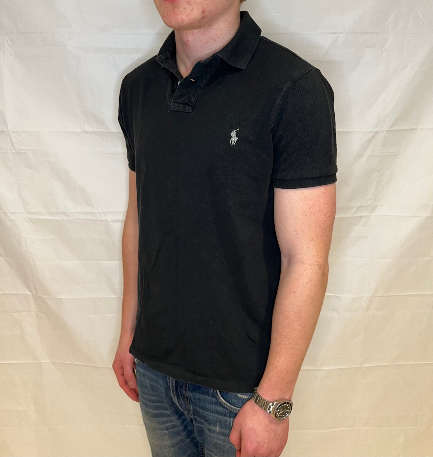 Polo Ralph Lauren Slim Fit Polo Black Men's