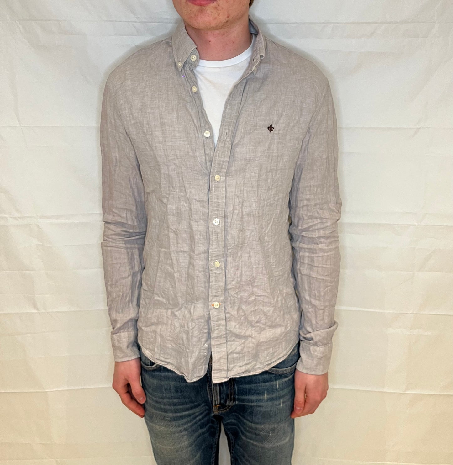 Morris Linen Shirt Beige Men's